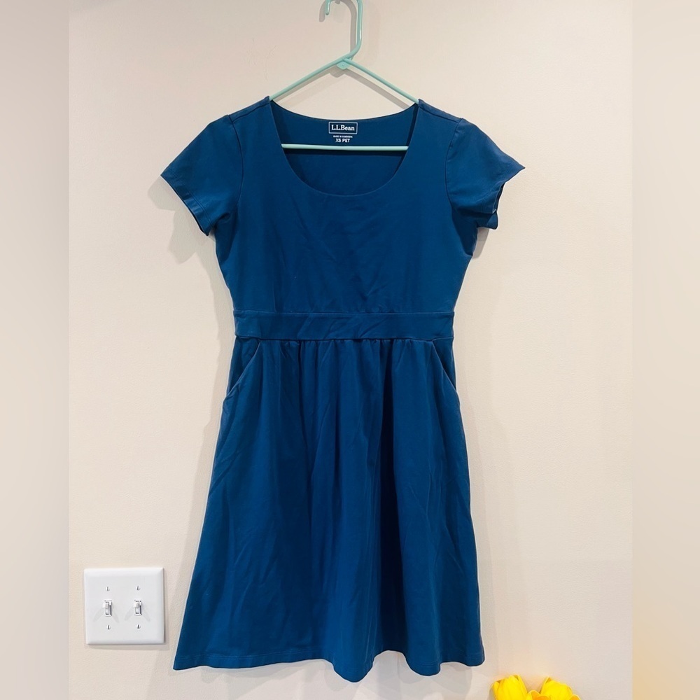 🔥L.L. Bean Blue Short Sleeve Dress🔥